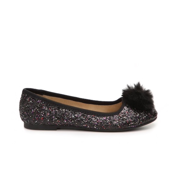 Circus By Sam Edelman Felicity Pom Pom Glitter Ballet Flats - Picture 1 of 14